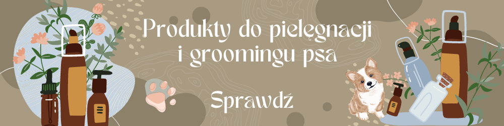 Akcesoria do pielęgnacji psa.