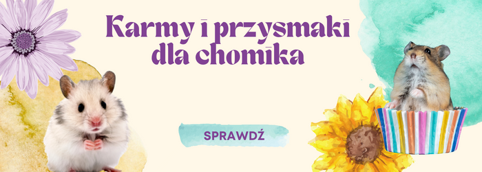 Karmy i przysmaki dla chomika.