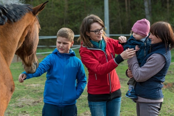 Zajęcia hipoterapii.