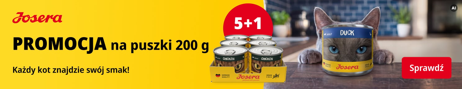 Promocja JOSERA puszki 200 g dla kota 5+1 GRATIS