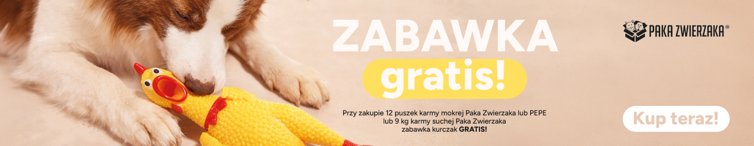 Promocja PAKA ZWIERZAKA zestaw karmy suchej lub mokrej z zabawką GRATIS