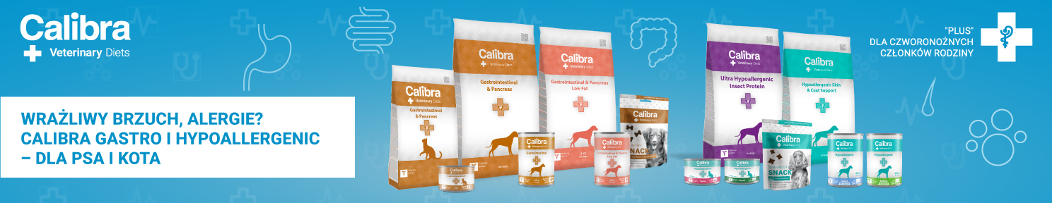 CALIBRA gastro i hypoallergenic dla psa i kota