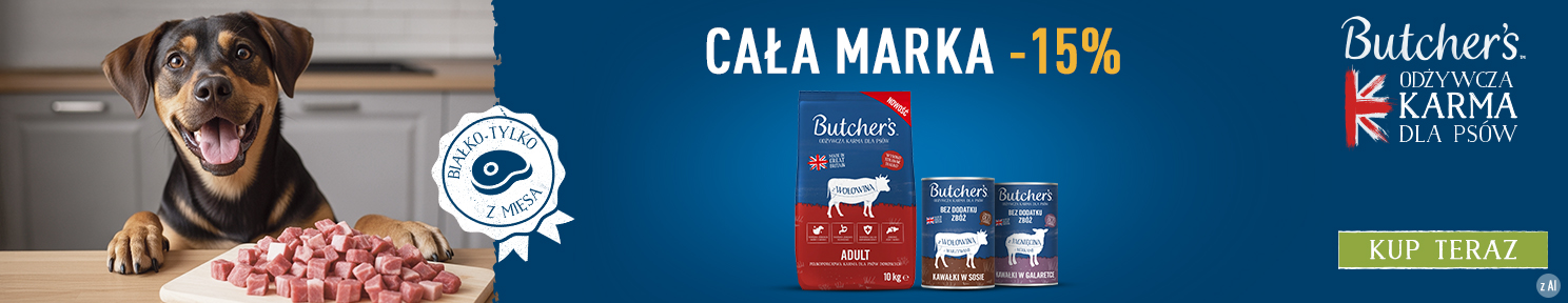 Promocja BUTCHER'S -15% na wszystkie produkty marki