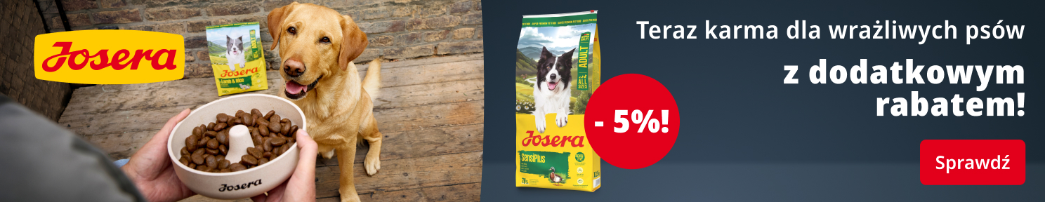 Promocja JOSERA rabat -5% na duże worki karmy suchej dla psa