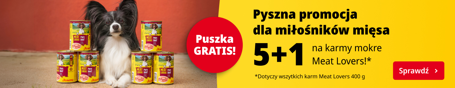 Promocja JOSERA wybrane karmy mokre Meat Lovers 5+1 GRATIS