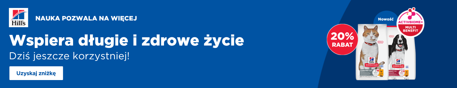 Promocja HILL'S -20% na karmy weterynaryjne dla psa i kota