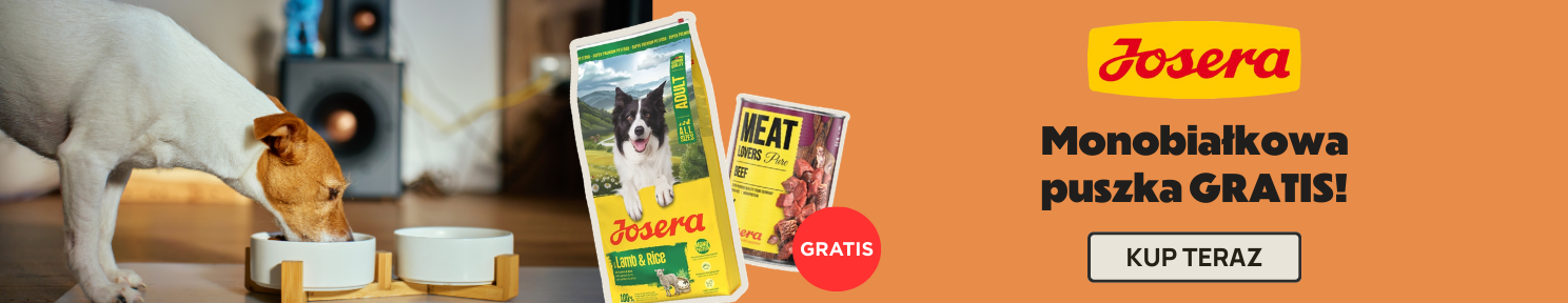 Promocja JOSERA monobiałkowa puszka w zestawie GRATIS