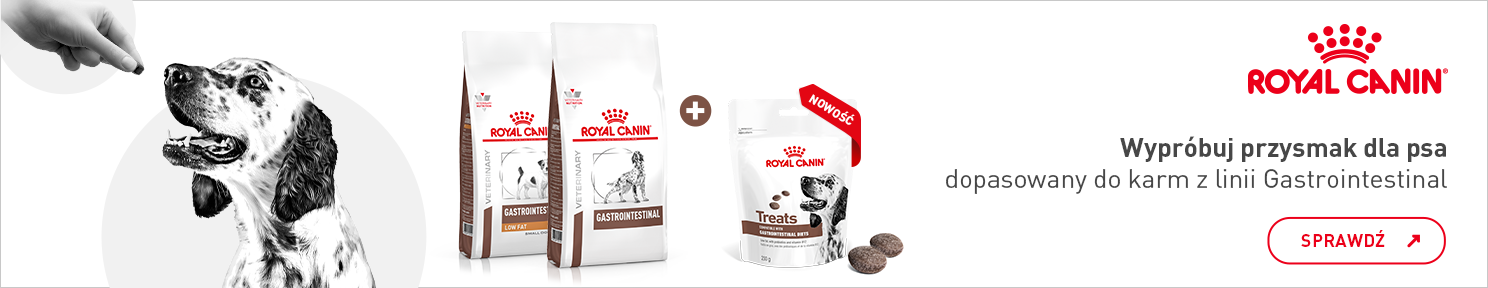 ROYAL CANIN wypróbuj przysmak dla psa dopasowany do karm z linii Gastrointestinal