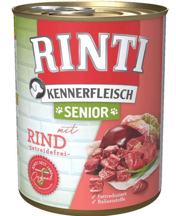 RINTI Kennerfleish Senior Beef 400 g z wołowiną dla starszych psów