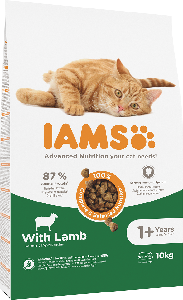 IAMS for Vitality karma dla dorosłych kotów z jagnięciną 10 kg