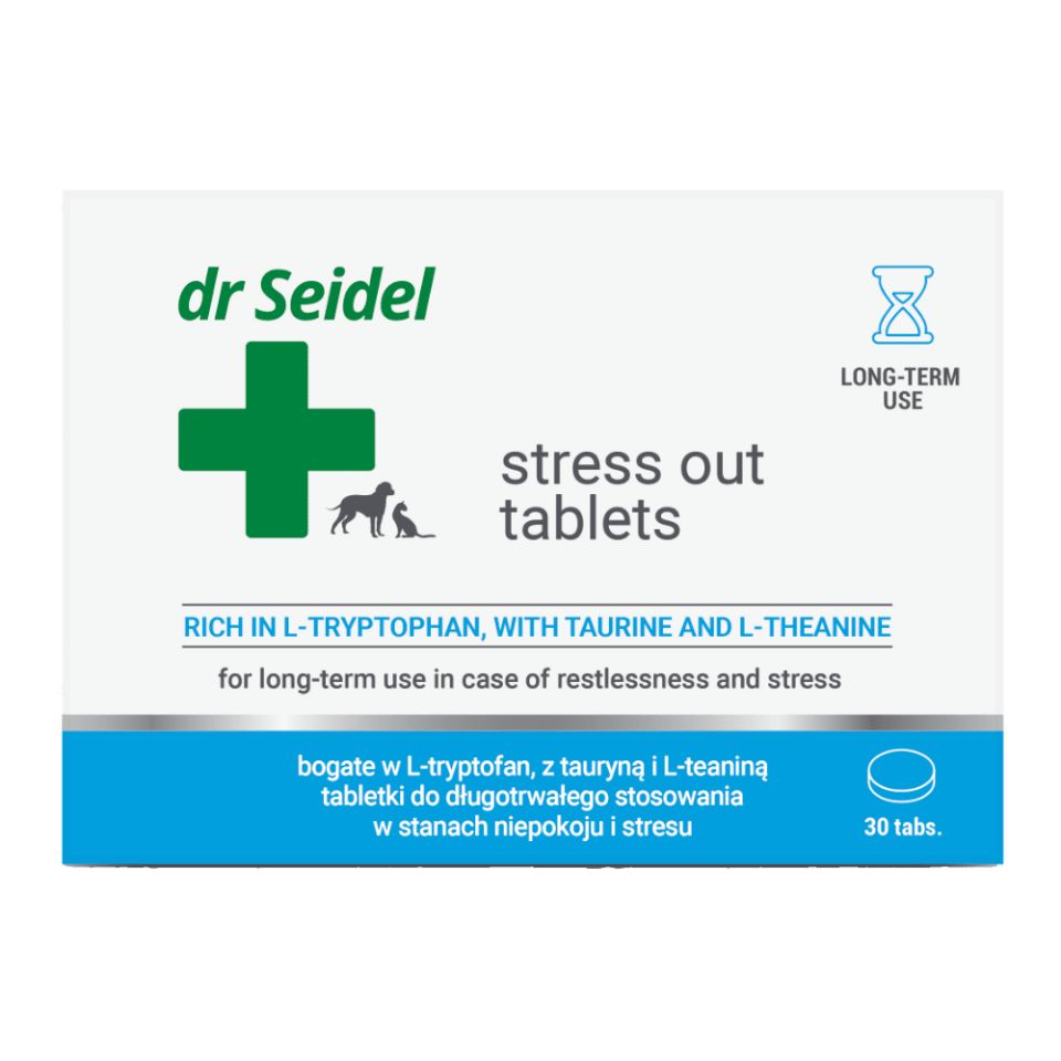 DR SEIDEL Stress Out Tabletes 10 tabletek - Na stres dla psa lub kota