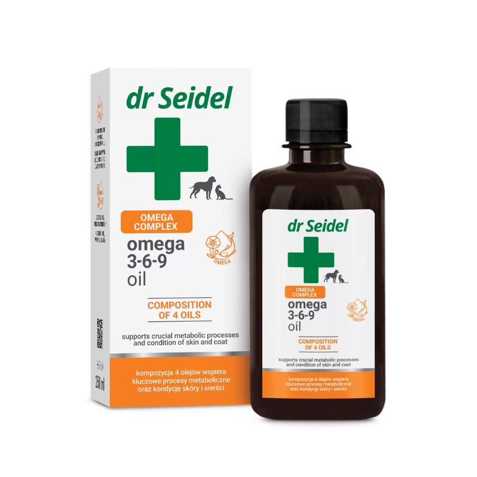 DR SEIDEL Olej Omega 3-6-9 dla psa i kota 250ml