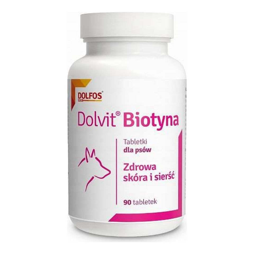 DOLFOS Dolvit 90 tabl. Biotyna dla psów