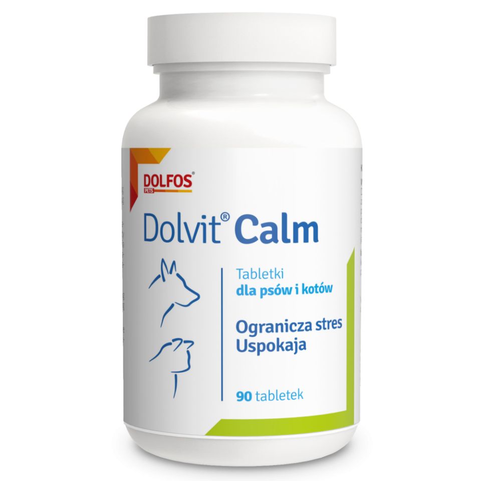 DOLFOS Dolvit Calm 90 tabl. suplement diety na stres dla psa i kota