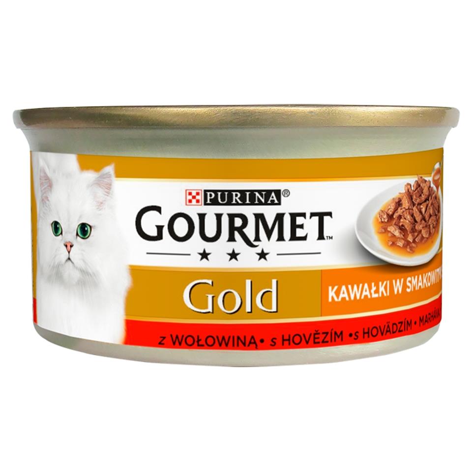 GOURMET Gold Sauce Delights z wołowiną 85 g