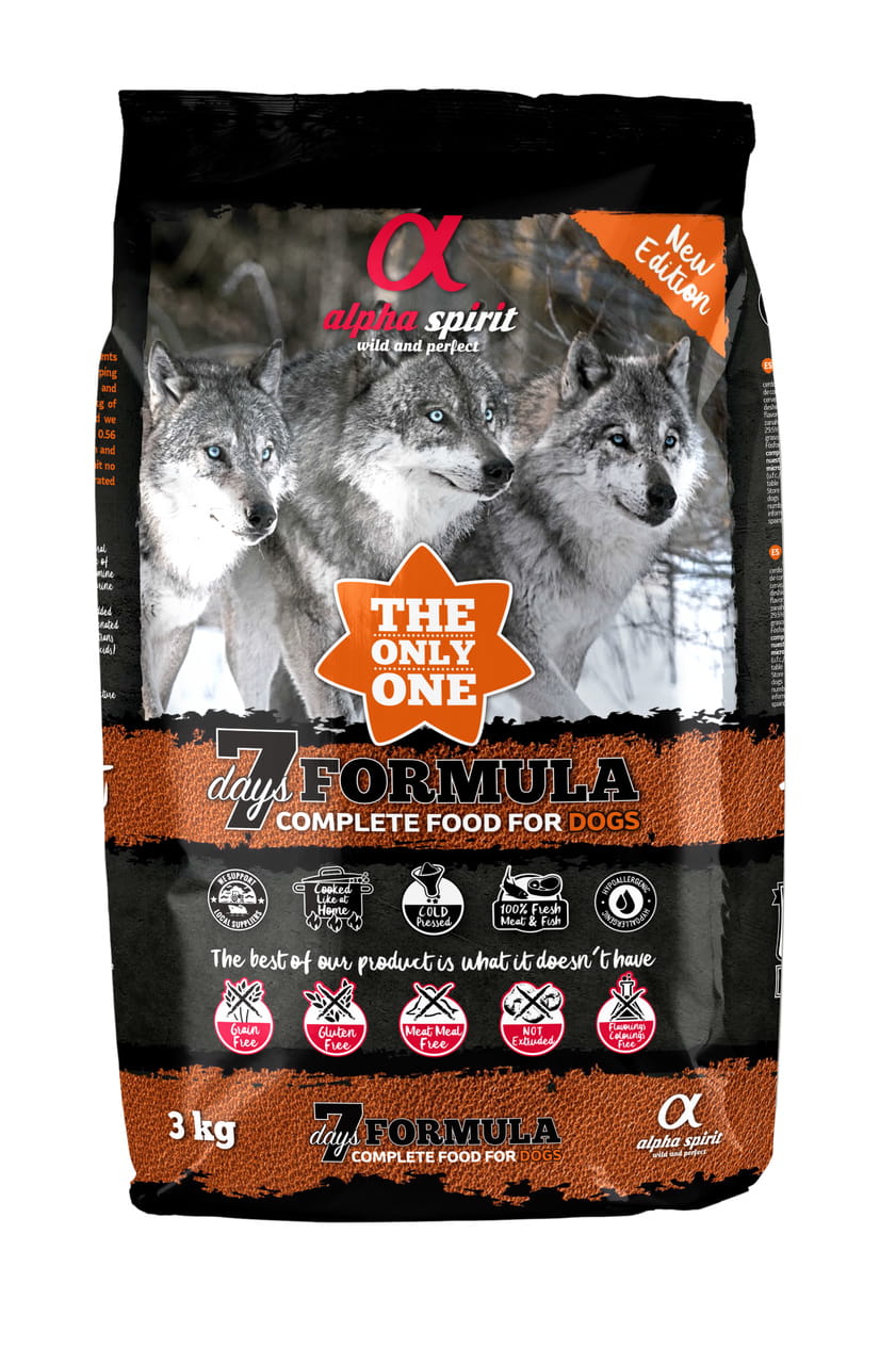 ALPHA SPIRIT The only one 7 days formula 3 kg Pełnoporcjowa sucha karma dla psów