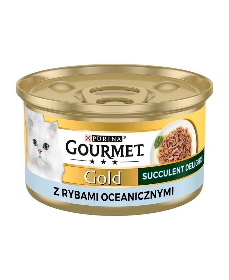 GOURMET Gold Adult Succulent Delights z rybami oceanicznymi 85g