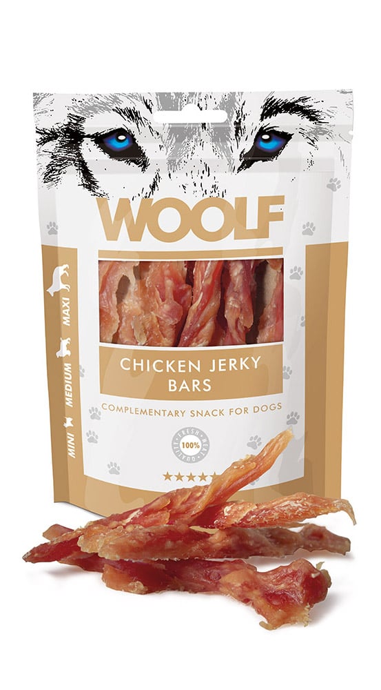 WOOLF Chicken Jerky Bars 100g batoniki z kurczaka