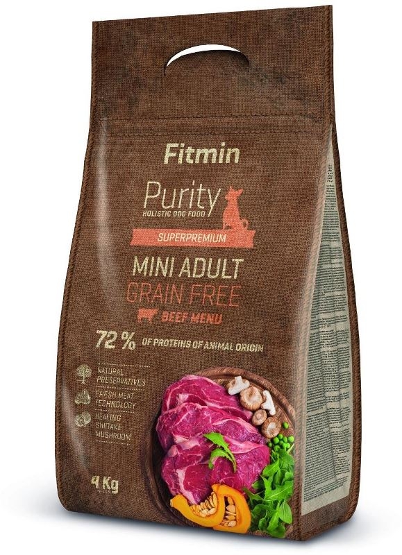 FITMIN Dog Purity Grain free adult mini beef 4 kg