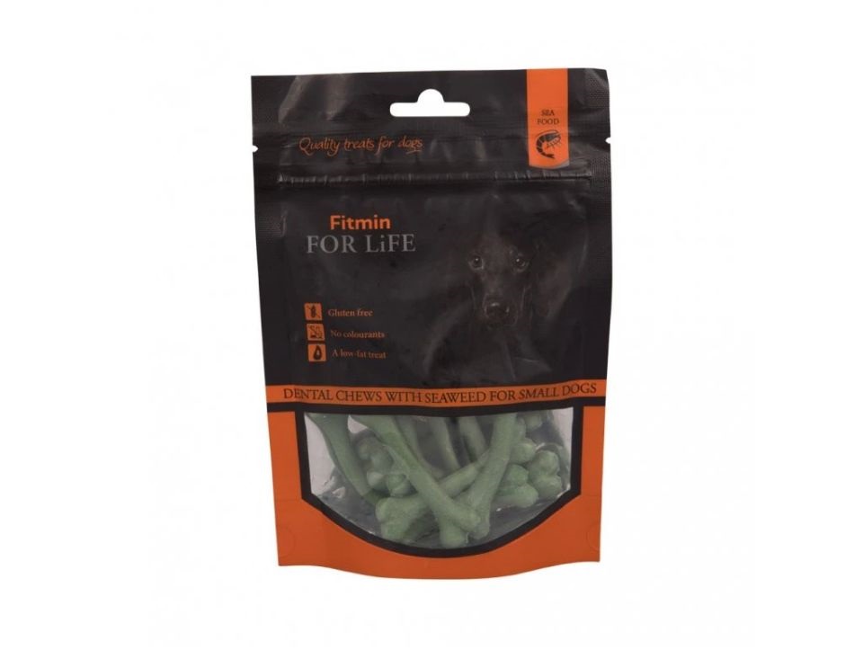 FITMIN For Life Dental treat Chews with seaweed 70g pałeczki dentystyczne z wodorostami dla małych psów