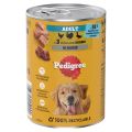 PEDIGREE Adult puszka 400 g mokra karma pełnoporcjowa dla dorosłych psów z 3 rodzajami drobiu w musie
