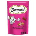 DREAMIES Chrupiące przysmaki dla kota o smaku wołowiny 60 g