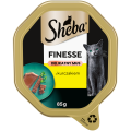 SHEBA Finesse tacka 85 g mokra karma pełnoporcjowa dla dorosłych kotów z kurczakiem w musie