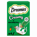 DREAMIES Creamy kremowe przysmaki dla kota z kocimiętką 4x10 g (40 g)