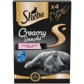 SHEBA Creamy Snacks kremowy przysmak dla kota z Ĺ‚ososiem 4x12g