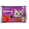WHISKAS Adult saszetka 4x85g Klasyczne Posiłki mokra karma dla dorosłych kotów w sosie z: wołowiną, kurczakiem