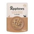 APPLAWS Cat Adult Pouch Chicken Breast with Wild Rice in Broth kurczak i dziki ryż w bulionie 70 g