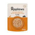 APPLAWS Cat Adult Pouch Chicken Breast with Liver in Jelly kurczak i wątróbka w galarecie 70 g