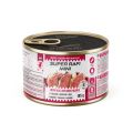SUPER RAFI Mini z cielęciną i sercami z gęsi 185g mokra karma dla psów małych ras