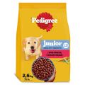 PEDIGREE Junior z wołowiną i warzywami 2,6 kg sucha karma dla szczeniąt średnich i dużych ras