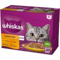 WHISKAS Adult saszetka 12x85g Drobiowa Uczta mokra karma dla dorosłych kotów w galaretce z: kurczakiem, kaczką, drobiem, indykiem
