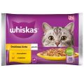 WHISKAS Senior saszetka 4x85g Drobiowa Uczta mokra karma dla starszych kotów w galaretce z: kurczakiem, indykiem