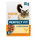 PERFECT FIT Sensitive 1+ z kurczakiem 85g mokra karma dla dorosłych kotów z nadwrażliwością pokarmową