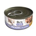 BRIT Care Cat Real Mackerel in Gravy 80 g filety z makreli w bulionie, mokra karma dla kotów