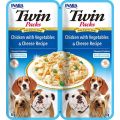 INABA Dog Twin Kurczak, warzywa i ser w bulionie dla psów 2x40 g