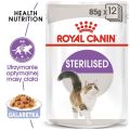 ROYAL CANIN Sterilised w galaretce karma mokra w galaretce dla kotów dorosłych, sterylizowanych 12 x 85 g