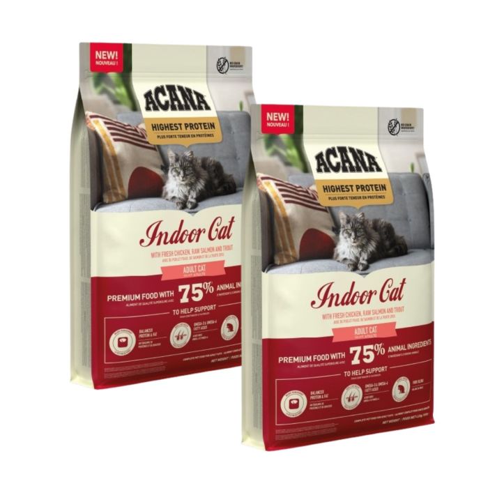 ACANA Highest Protein Indoor Cat 2x4,5 kg