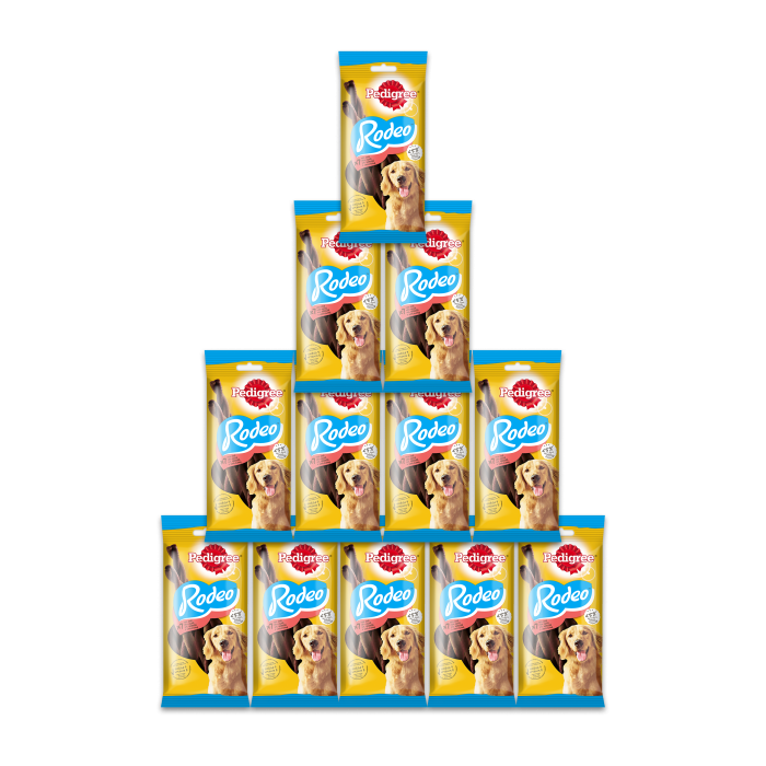 PEDIGREE Rodeo 12 x 122 g przysmak z wołowiną dla psów