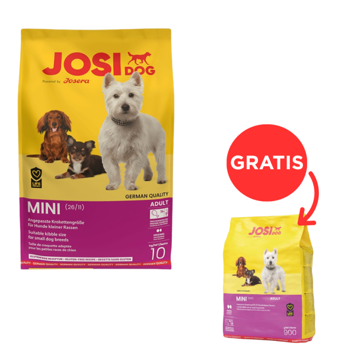 JOSERA JosiDog Mini 10kg + 900 g GRATIS