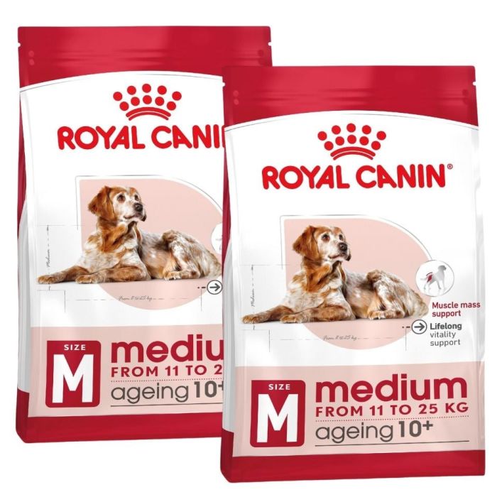 ROYAL CANIN Medium Ageing 10+ 30 kg (2 x 15 kg) karma sucha dla psów dojrzałych po 10 roku życia, ras średnich