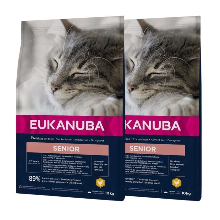 EUKANUBA Cat Senior All Breeds Top Condition Chicken & Liver 20 kg (2 x 10 kg)