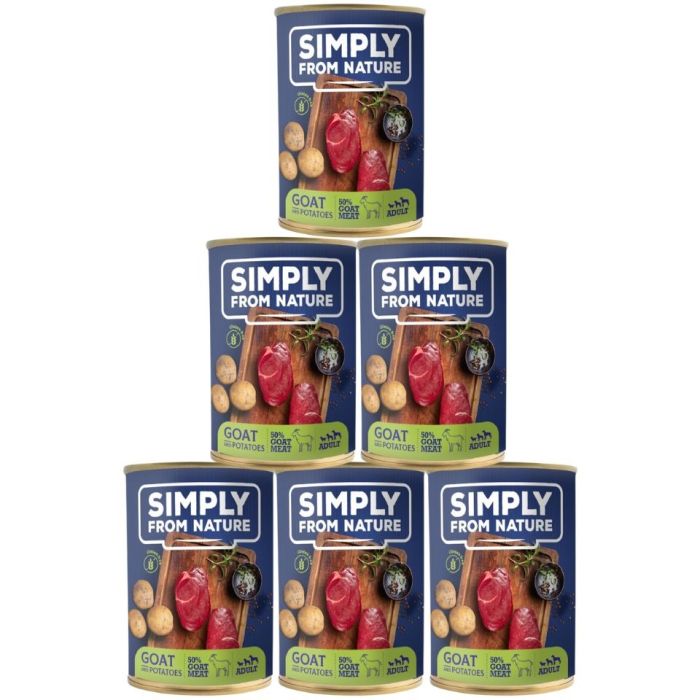 SIMPLY FROM NATURE Mokra karma dla psa Kozina z ziemniakami 6 x 400 g
