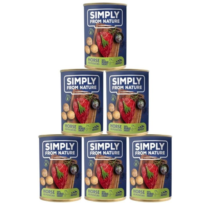 SIMPLY FROM NATURE Mokra karma dla psa Konina z ziemniakami 6 x 400 g