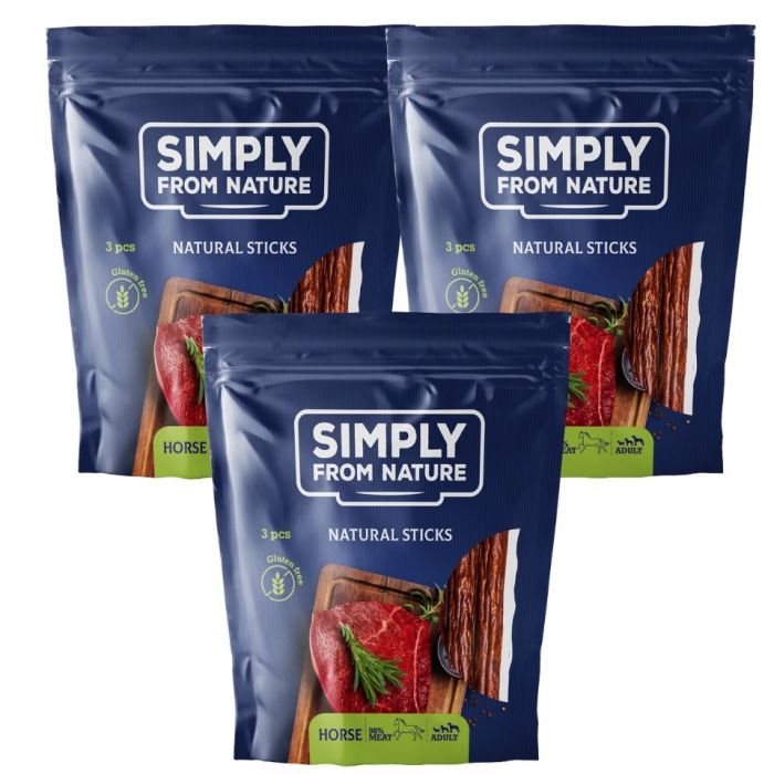 SIMPLY FROM NATURE Naturalne cygara z koniną 3 x 3 szt.