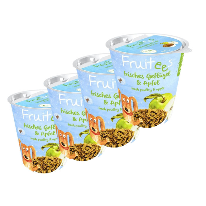 BOSCH Fruitees Drób i jabłko trenerki dla psa 4 x 200 g