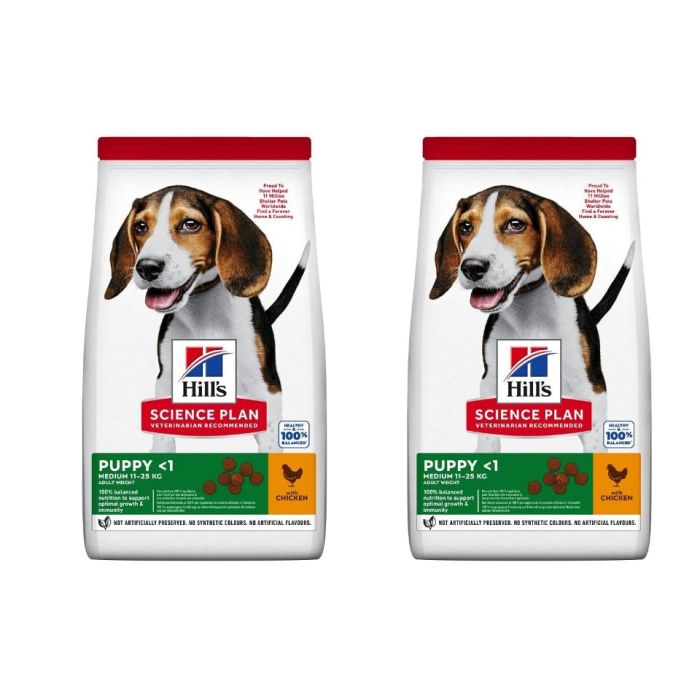 HILL'S Science Plan Canine Puppy Medium Chicken karma dla psów ras średnich kurczak 36 kg (2x18 kg)